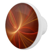 Mystisches Abstraktes Fraktal Kunst Moderne, warme Keramikknauf (Rechts)