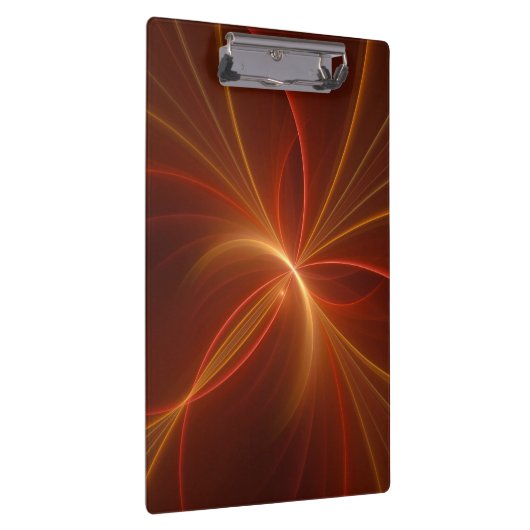 Mystisches Abstraktes Fraktal Kunst Moderne, warme Klemmbrett (Rechts)