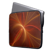 Mystisches Abstraktes Fraktal Kunst Moderne, warme Laptopschutzhülle (Vorderseite Links)