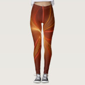Mystisches Abstraktes Fraktal Kunst Moderne, warme Leggings (Vorderseite)