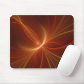 Mystisches Abstraktes Fraktal Kunst Moderne, warme Mousepad (Mit Mouse)