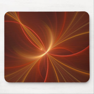 Mystisches Abstraktes Fraktal Kunst Moderne, warme Mousepad