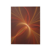 Mystisches Abstraktes Fraktal Kunst Moderne, warme Notizblock (Rotiert)