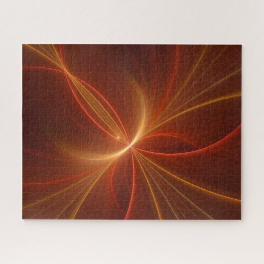Mystisches Abstraktes Fraktal Kunst Moderne, warme Puzzle (Horizontal)