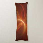 Mystisches Abstraktes Fraktal Kunst Moderne, warme Seitenschläferkissen (Rückseite (Vertikal))