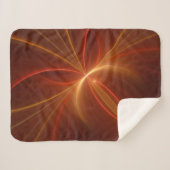 Mystisches Abstraktes Fraktal Kunst Moderne, warme Sherpadecke (Vorderseite (Horizontal))