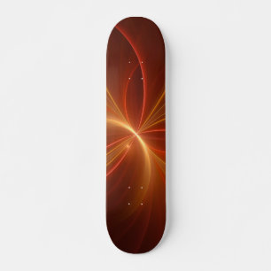 Mystisches Abstraktes Fraktal Kunst Moderne, warme Skateboard