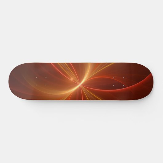 Mystisches Abstraktes Fraktal Kunst Moderne, warme Skateboard (Horizontal)