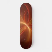 Mystisches Abstraktes Fraktal Kunst Moderne, warme Skateboard (Vorderseite)