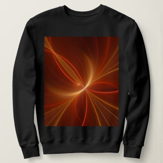 Mystisches Abstraktes Fraktal Kunst Moderne, warme Sweatshirt (Design vorne)