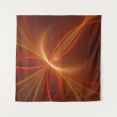 Mystisches Abstraktes Fraktal Kunst Moderne, warme Wandteppich (Vorderseite (Horizontal))