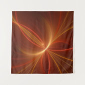 Mystisches Abstraktes Fraktal Kunst Moderne, warme Wandteppich (Vorderseite)