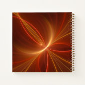 Mystisches Abstraktes Fraktal Moderne, warme Farbe Notizblock (Rückseite)