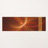 Mystisches Abstraktes Fraktal Moderne, warme Farbe Yogamatte (Rückseite (Horizontal))