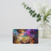 Mystisches abstraktes visitenkarte (Stehend Vorderseite)