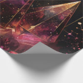 Mystisches Amethyst-Hexen-Celestiales Muster Geschenkpapier (Ecke)