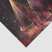 Mystisches Amethyst-Hexen-Celestiales Muster Seidenpapier (Ausschnitt)