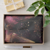Mystisches Amethyst-Hexen-Celestiales Muster Seidenpapier (Geschenk)