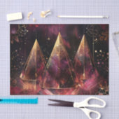 Mystisches Amethyst-Hexen-Celestiales Muster Seidenpapier (Handwerk)