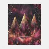 Mystisches Amethyst-Hexen-Zelestial-Muster Fleecedecke (Vorderseite)