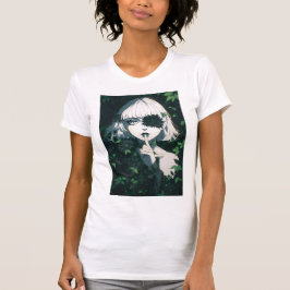 Mystisches Anime-Mädchen T-Shirt