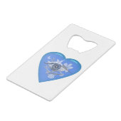 Mystisches Augapherz Geldbeutel Flaschenöffner (Rückseite Schrägansicht)