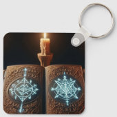 Mystisches Buch Schlüsselanhänger (Rückseite)