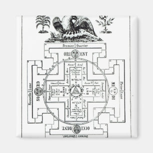 Mystisches Diagramm von Solomons Magnet