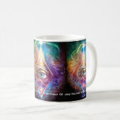 Mystisches drittes Auge, spirituell Kaffeetasse (VorderseiteRechts)