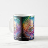 Mystisches drittes Auge, spirituell Kaffeetasse (Vorderseite Links)