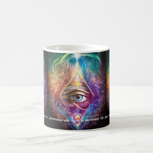 Mystisches drittes Auge, spirituell Kaffeetasse (Mittel)