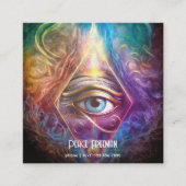 Mystisches drittes Auge, spirituell Quadratische Visitenkarte (Vorderseite)