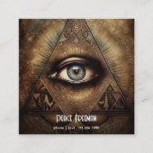 Mystisches drittes Auge, spirituell Quadratische Visitenkarte (Vorderseite)