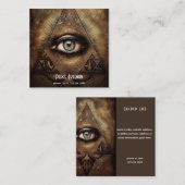 Mystisches drittes Auge, spirituell Quadratische Visitenkarte (Vorne/Hinten)