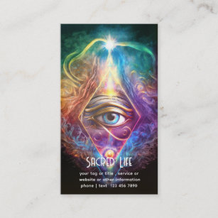 Mystisches drittes Auge, spirituell Visitenkarte
