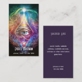 Mystisches drittes Auge, spirituell Visitenkarte (Vorne/Hinten)