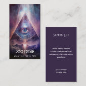 Mystisches drittes Auge, spirituell Visitenkarte (Vorne/Hinten)