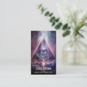 Mystisches drittes Auge, spirituell Visitenkarte (Stehend Vorderseite)