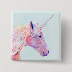 Mystisches Einhorn Button
