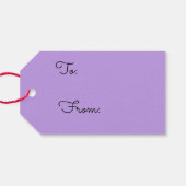 Mystisches Einhorn im Schnee Geschenkanhänger (Rückseite Horizontal)