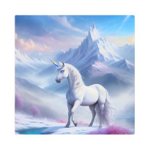 Mystisches Einhorn in einem magischen Fantasiereic