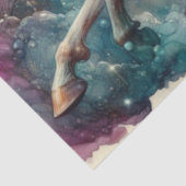 Mystisches Einhorn in Wolken Fantasie Art Decoupag Seidenpapier (Ausschnitt)