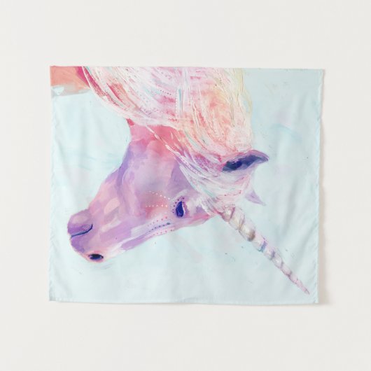 Mystisches Einhorn Wandteppich (Vorderseite (Horizontal))