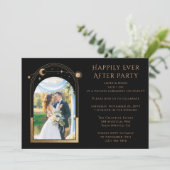 Mystisches Glück für immer nach Hochzeit Einladung (Stehend Vorderseite)