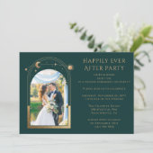 Mystisches Glück für immer nach Hochzeit Einladung (Stehend Vorderseite)