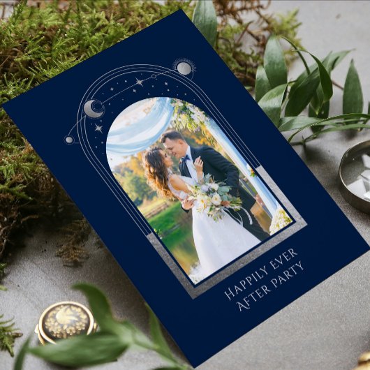 Mystisches Glück für immer nach Hochzeit Einladung