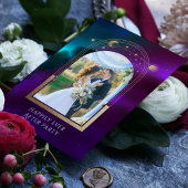 Mystisches Glück für immer nach Hochzeit Einladung