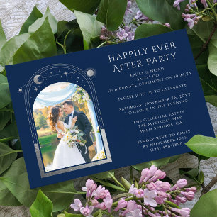 Mystisches Glück für immer nach Hochzeit Einladung