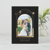 Mystisches Glück für immer nach Hochzeit Einladung (Stehend Vorderseite)