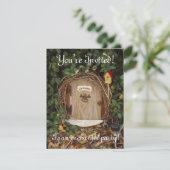 Mystisches Gnome-Garten-Tür-Party laden ein Einladung (Stehend Vorderseite)